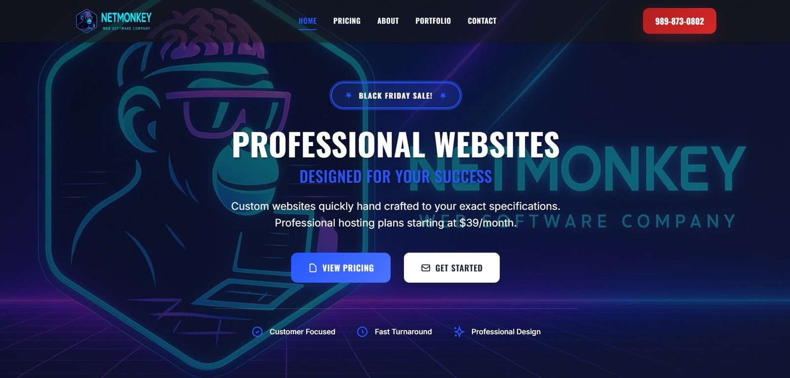 NetMonkey.dev website screenshot