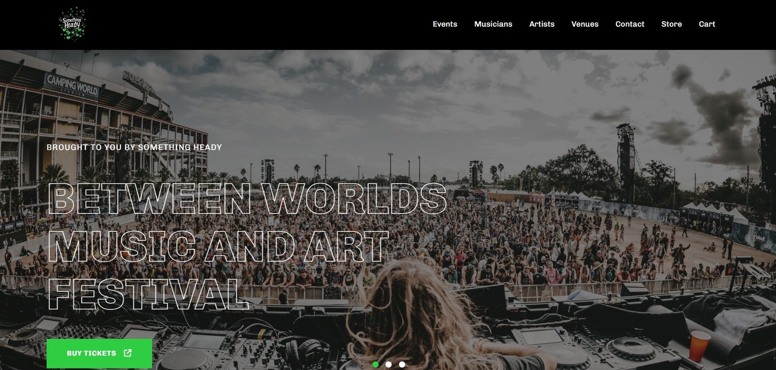 Something Heady website screenshot